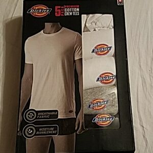 Dickies Men's White Crew Tees